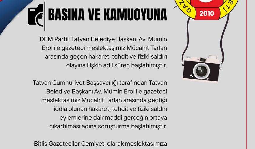 SORUŞTURMA BAŞLATILDI