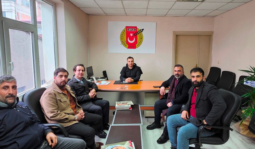 Bitlis Gazeteciler Cemiyetimize anlamlı ziyaret